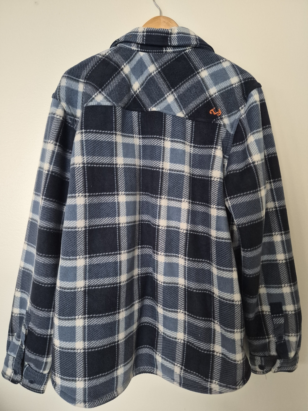 Realtree Men’s XL Plaid Fleece-Lined Shirt Jacket Shacket Blue - Picture 4 of 9